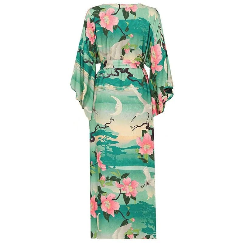 Pink and Green Kimono