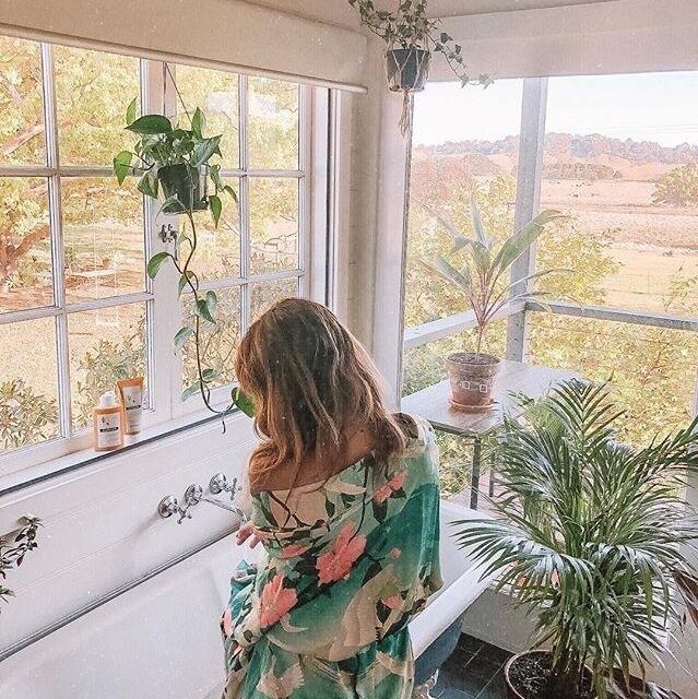 Pink and Green Kimono