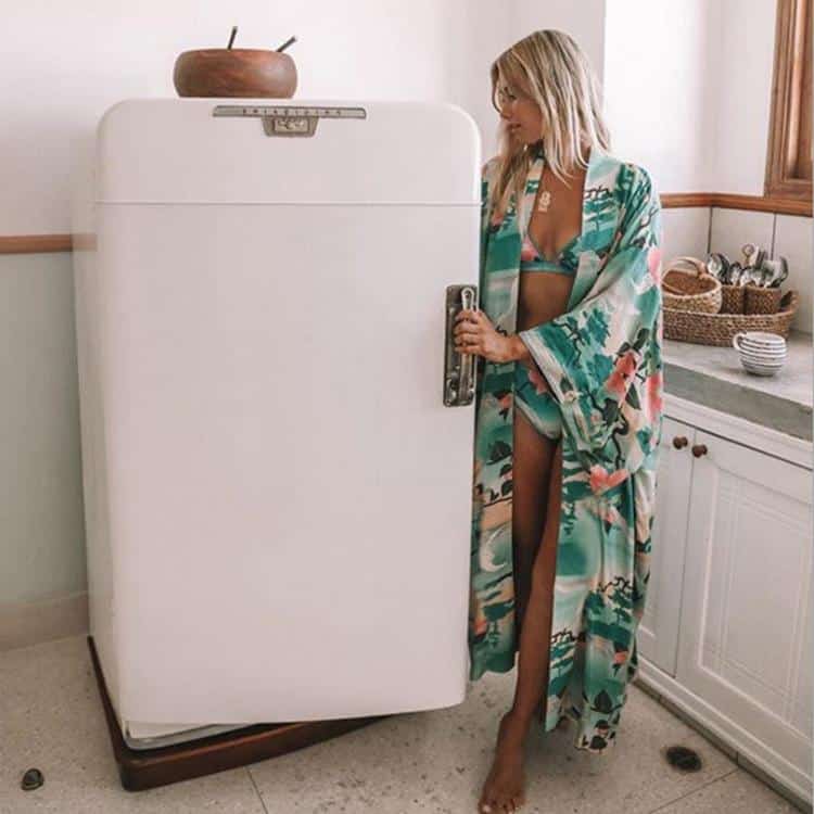 Pink and Green Kimono