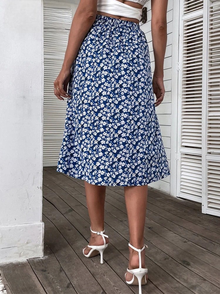 Vintage Hippie Boho Wrap Skirt