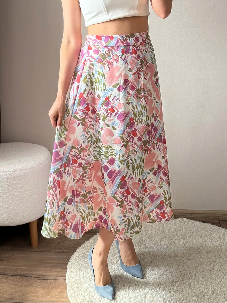 Boho Silk Skirt