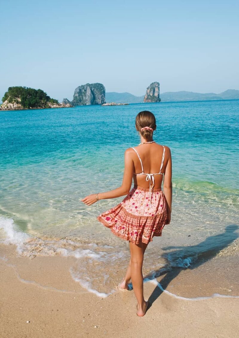 Boho Mini Beach Skirt