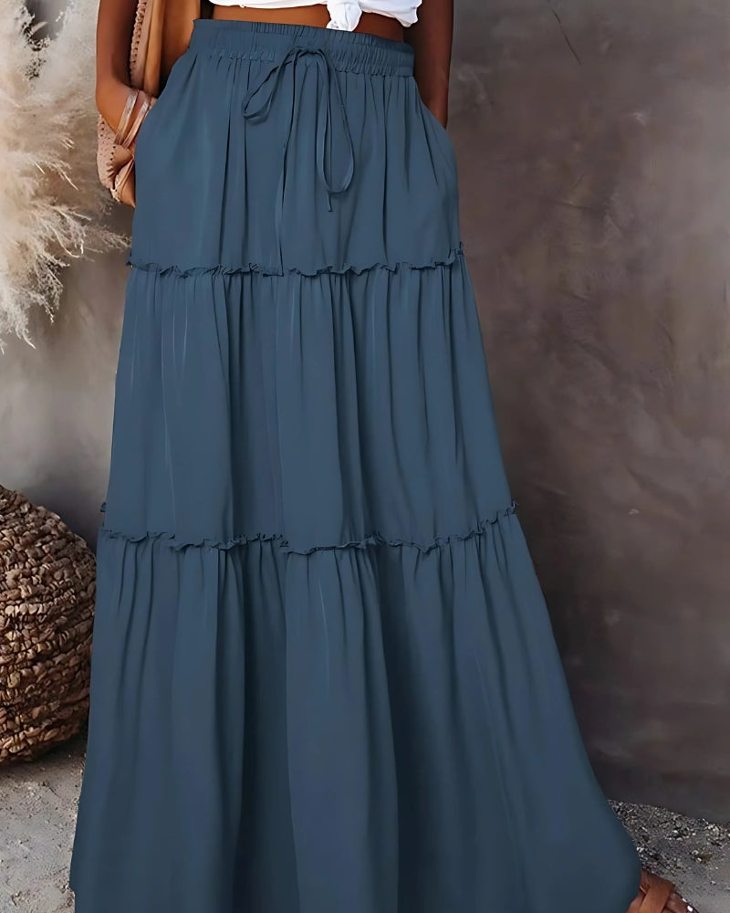 Turquoise Boho Skirt