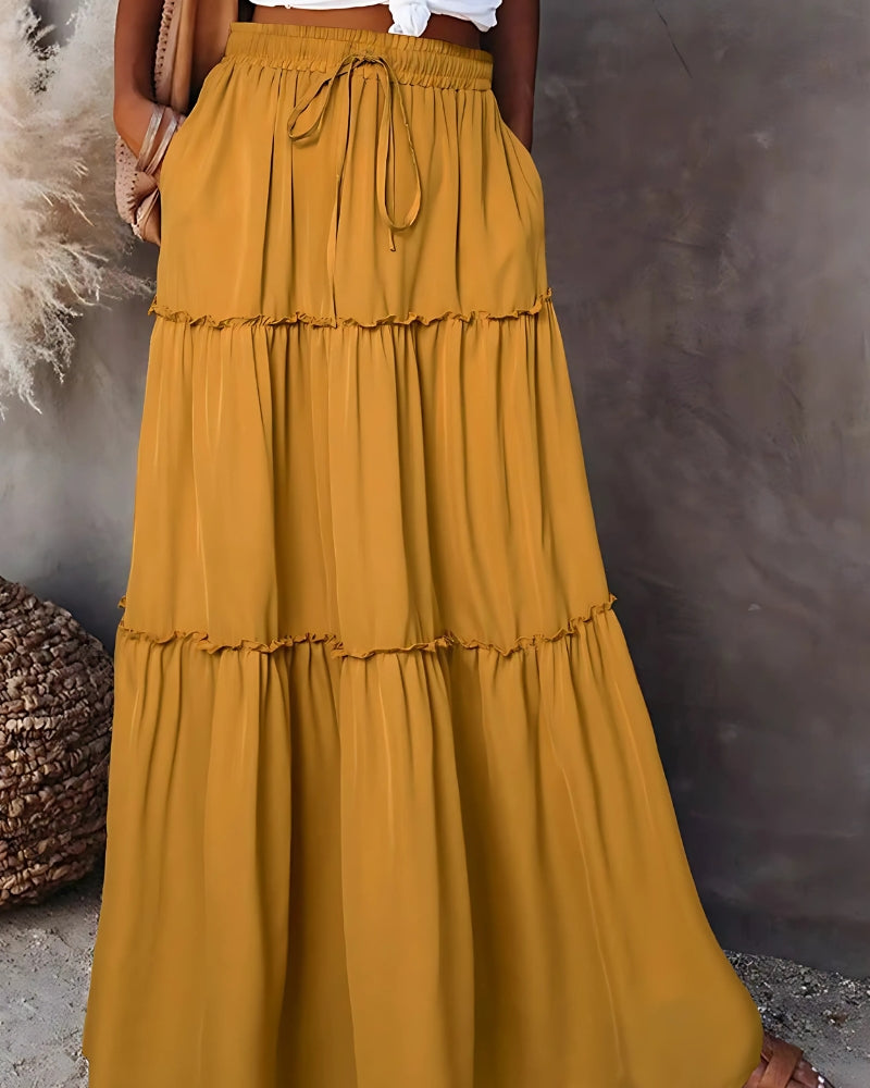 Turquoise Boho Skirt