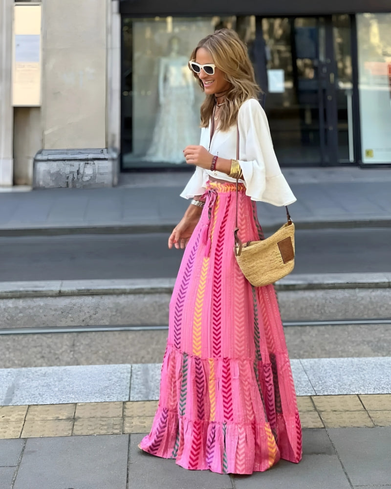 Boho Hippie Maxi Skirt