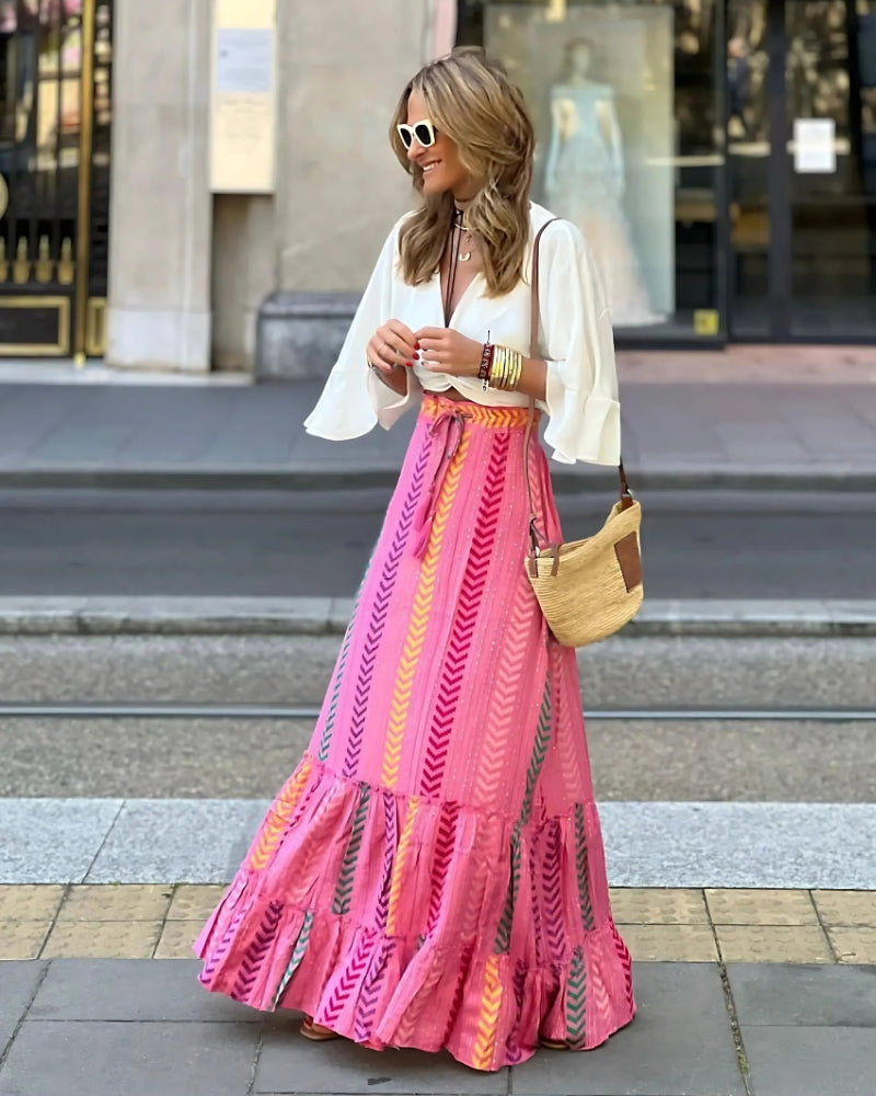 Boho Hippie Maxi Skirt