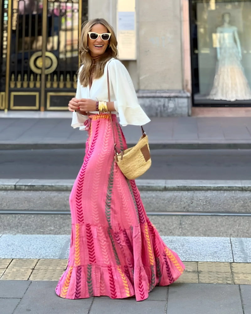Boho Hippie Maxi Skirt