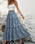 Elastic Waist Boho Skirt
