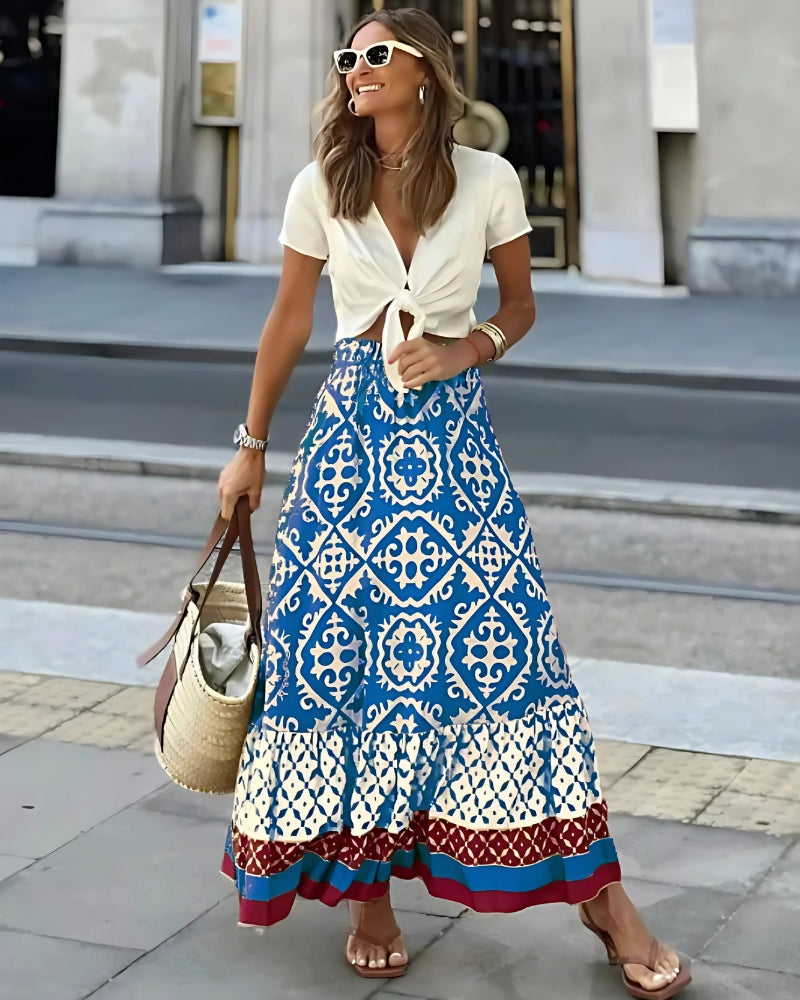 Boho Cream Skirt