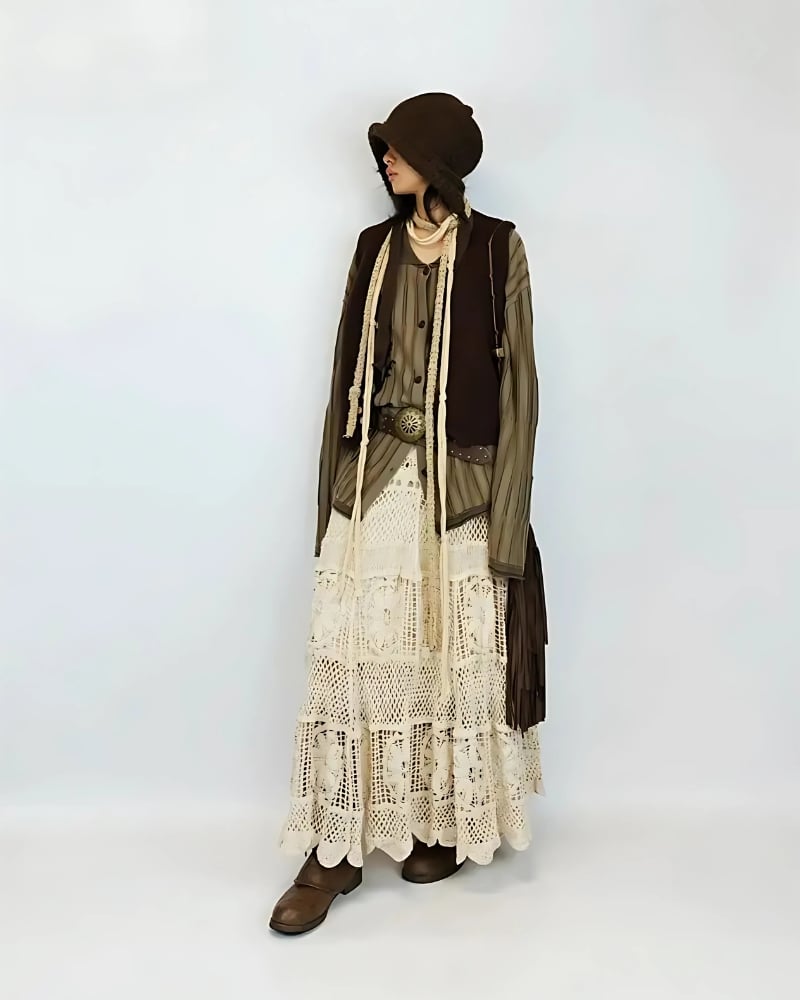 Boho Patchwork Skirt