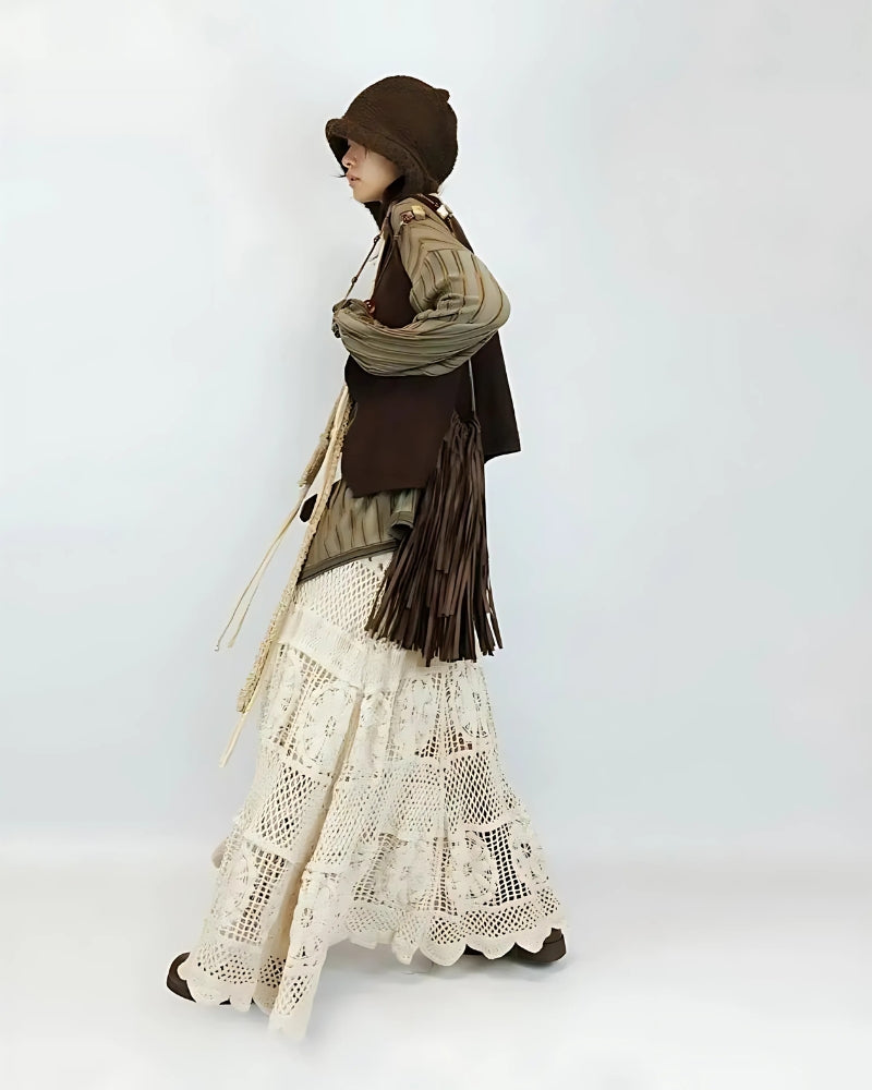 Boho Patchwork Skirt