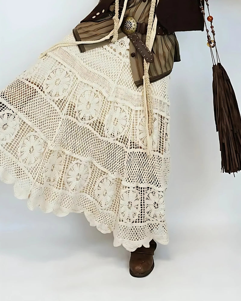Boho Patchwork Skirt