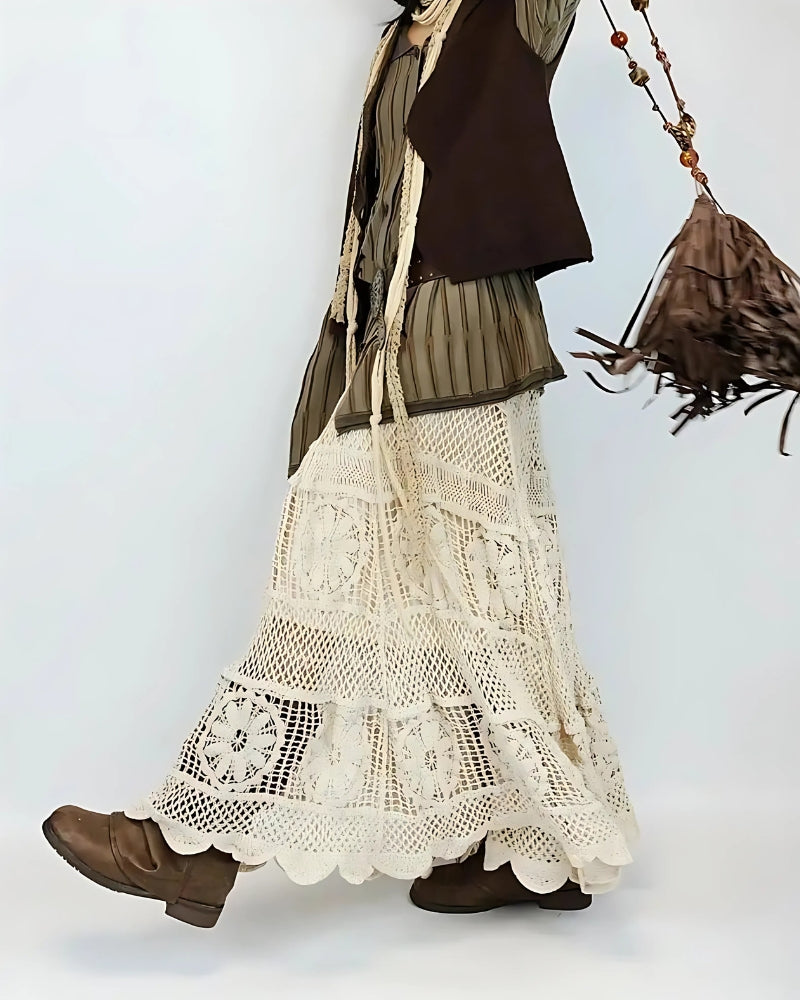 Boho Patchwork Skirt