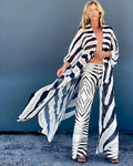 Black and White Kimono