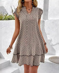 Black Tiered Ruffle Dress