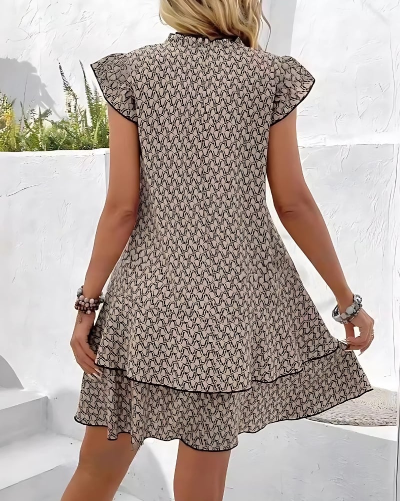 Black Tiered Ruffle Dress
