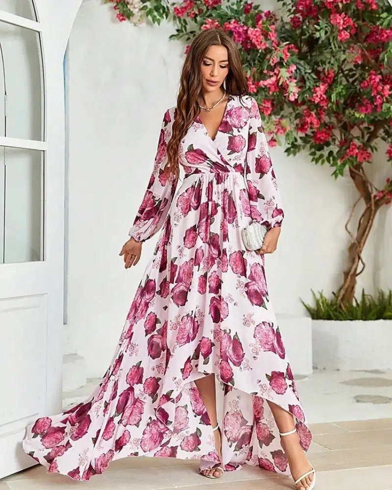 Flowy Long Sleeve Wedding Dress