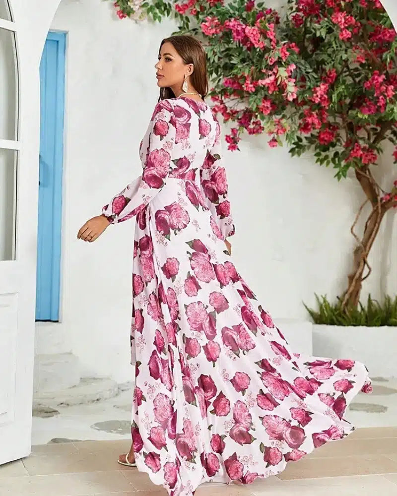 Flowy Long Sleeve Wedding Dress