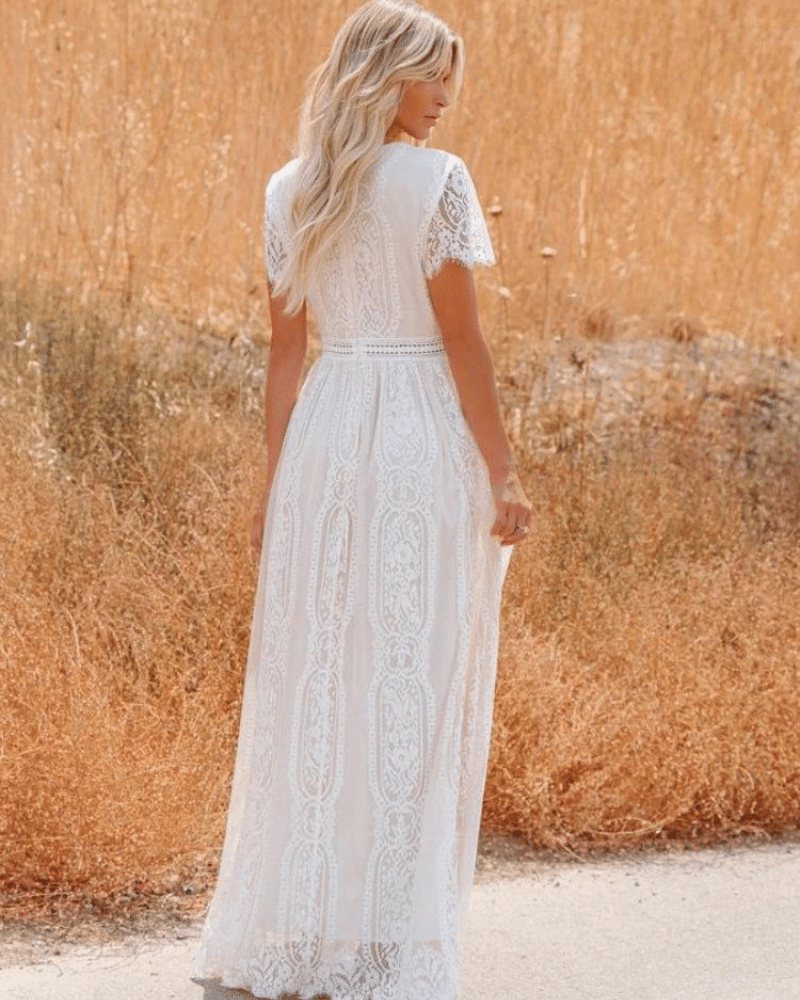 Boho Maternity Wedding Dress