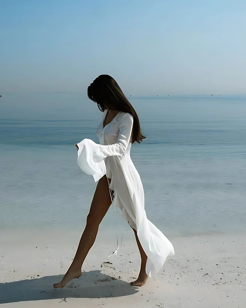 Ruffle Kimono