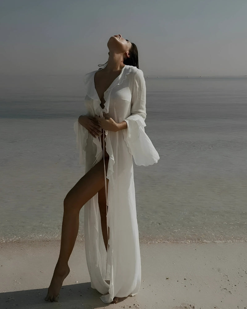 Ruffle Kimono