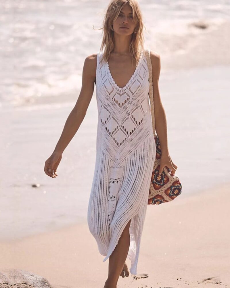 Black Crochet Beach Dress