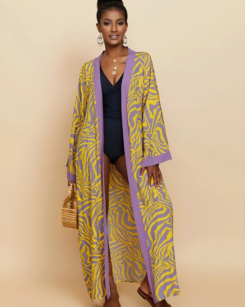 Blue and White Kimono