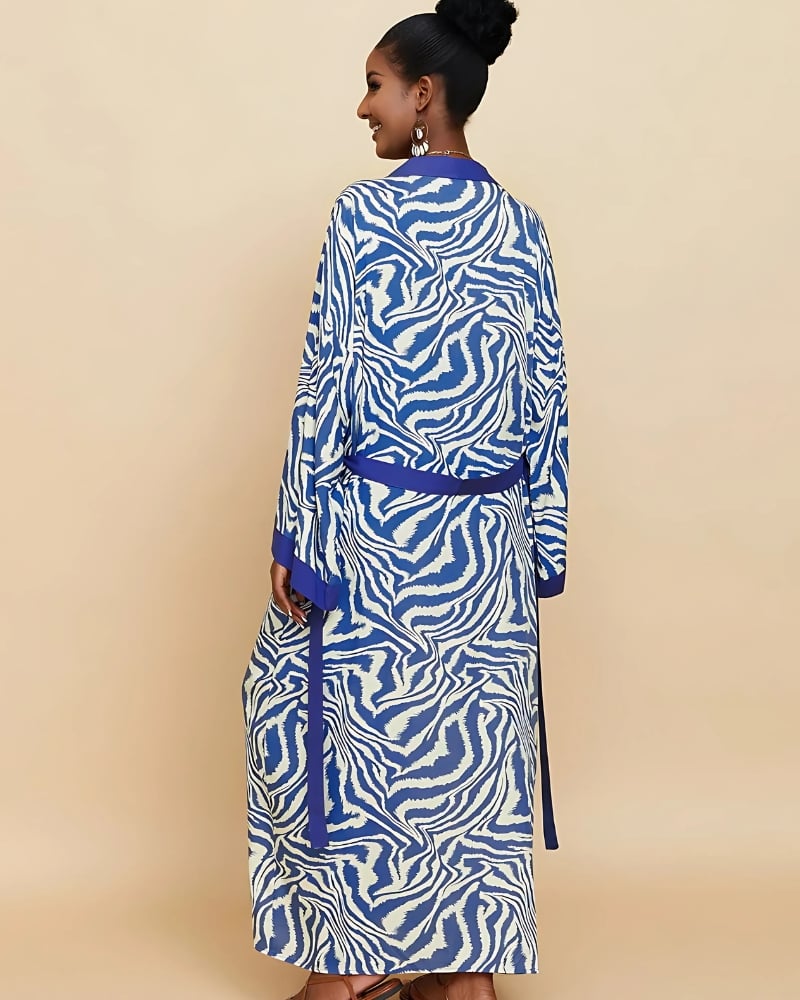 Blue and White Kimono
