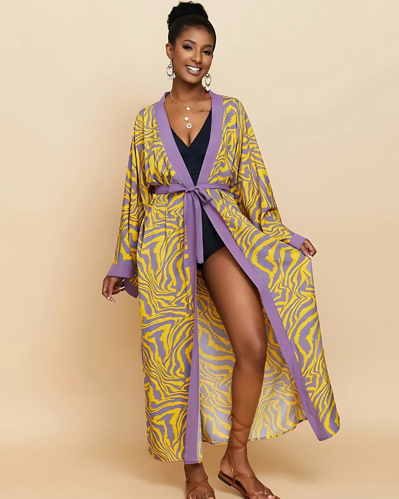 Blue and White Kimono