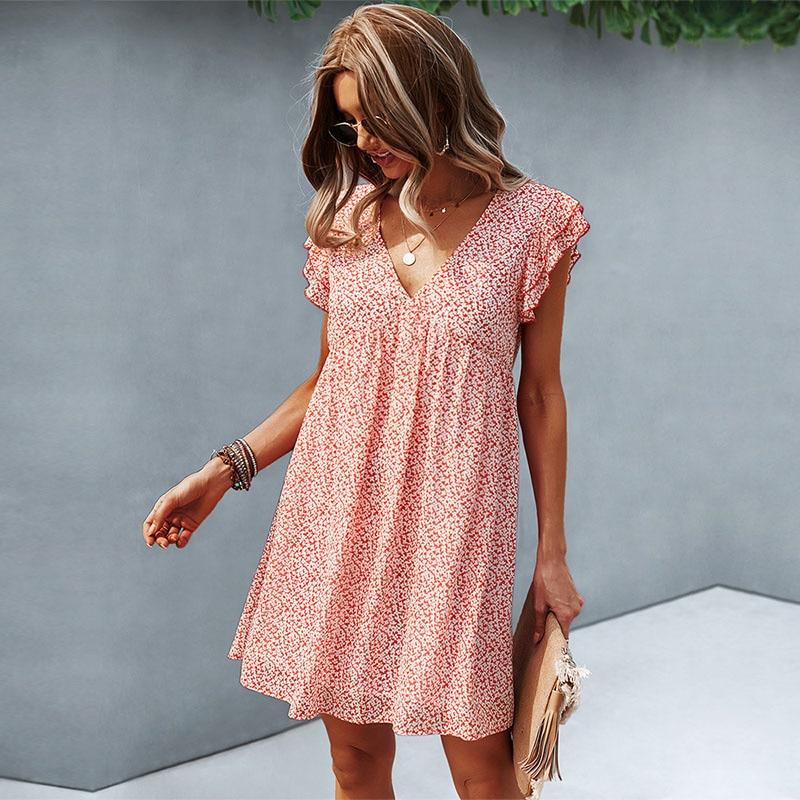 Bohemian Short Chiffon Dress