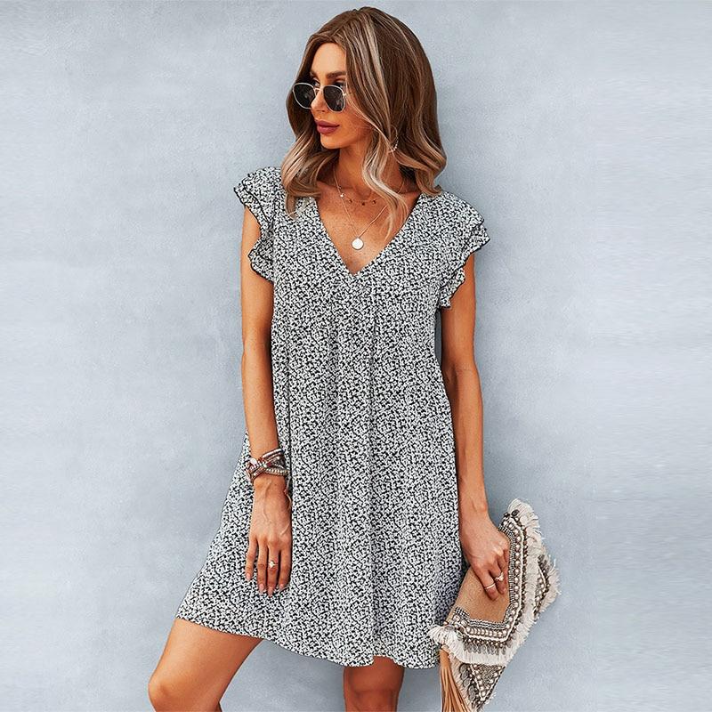 Bohemian Short Chiffon Dress