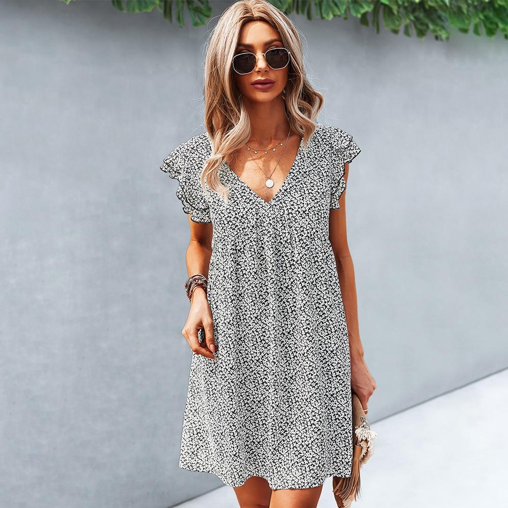Bohemian Short Chiffon Dress