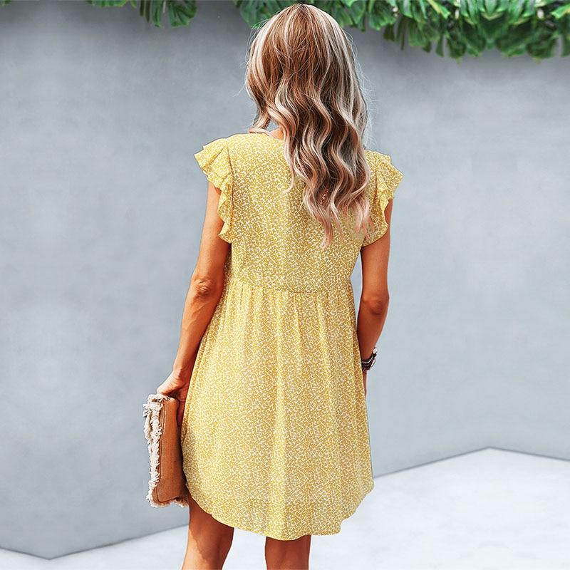 Bohemian Short Chiffon Dress