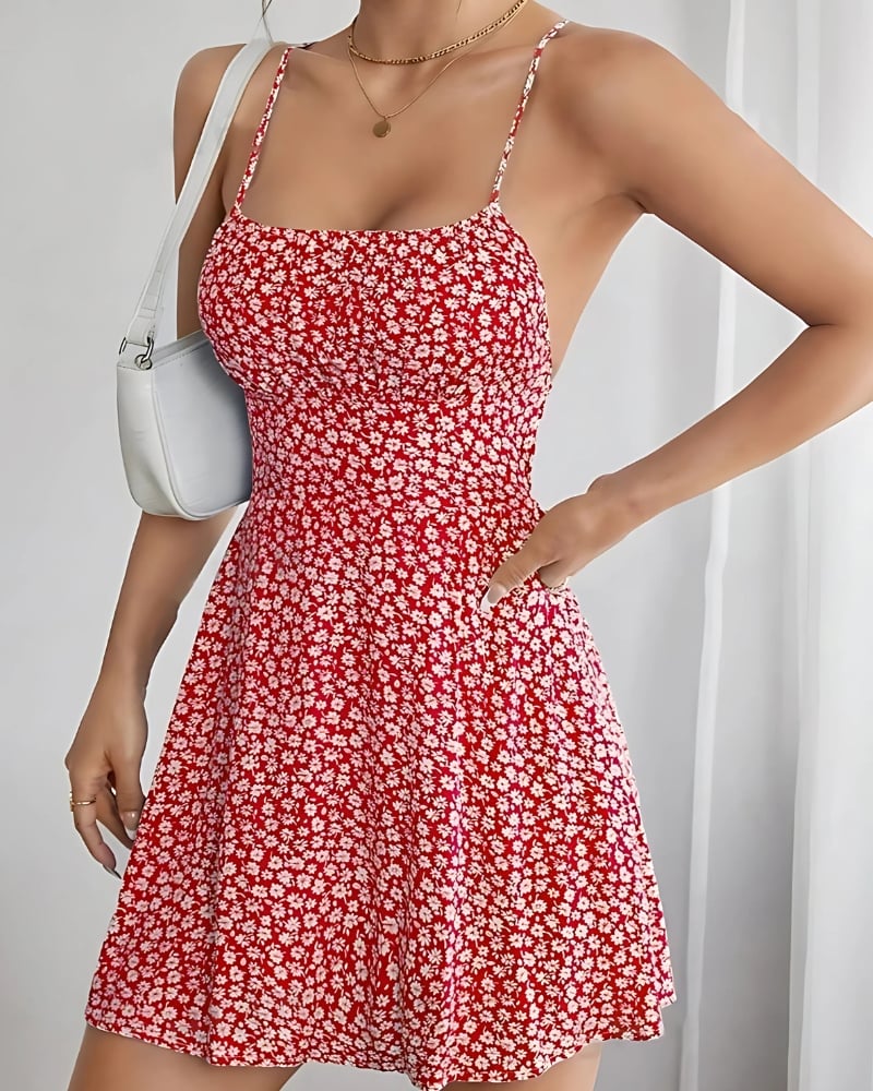 Short Flowy Floral Dress