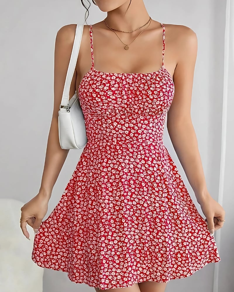 Short Flowy Floral Dress