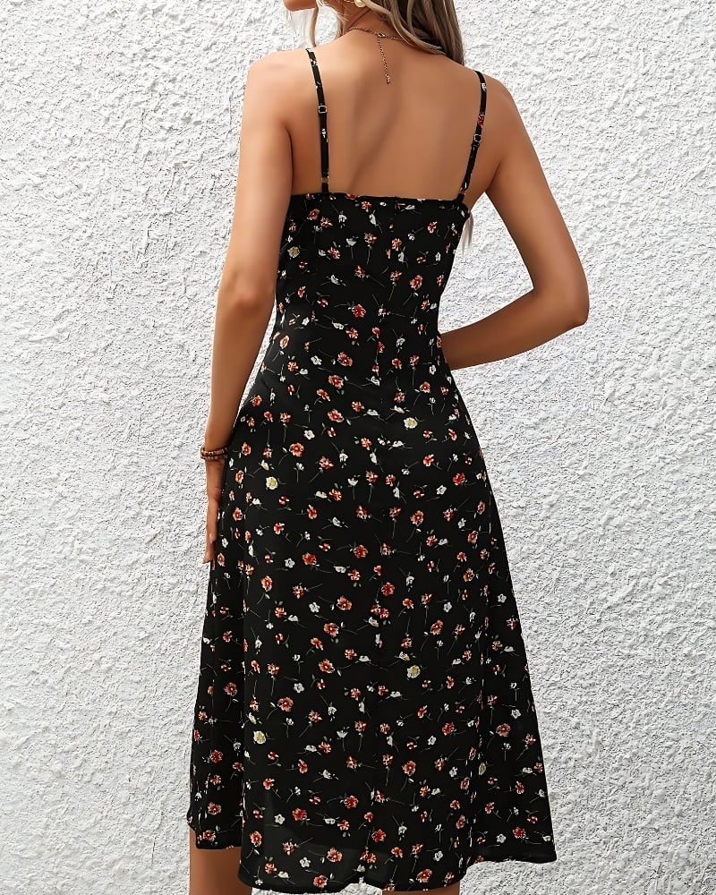 Black Boho Cocktail Dress