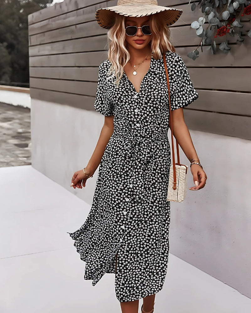 Flowy Floral Midi Dress