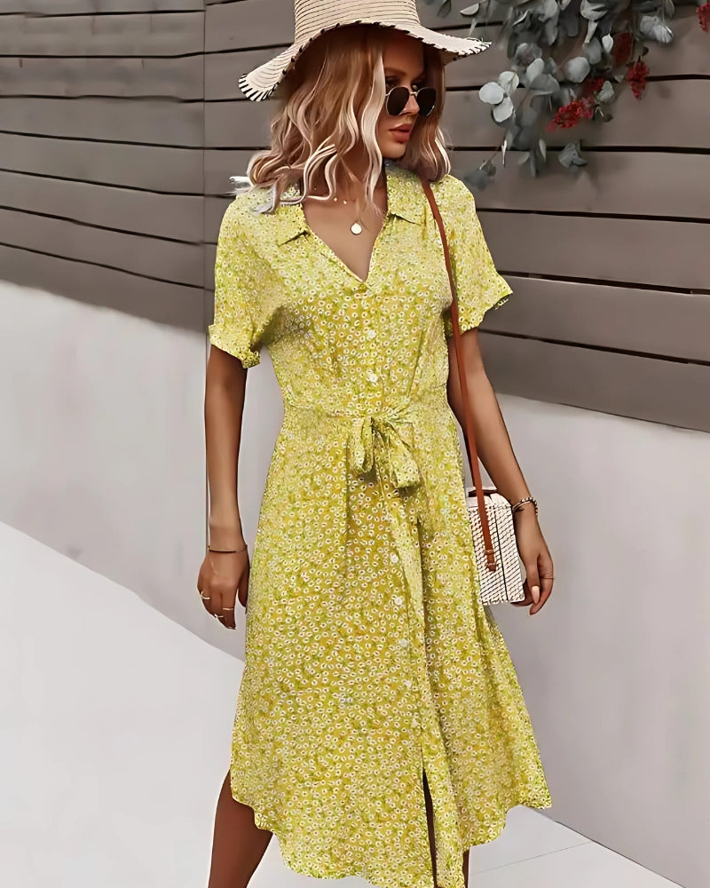 Flowy Floral Midi Dress