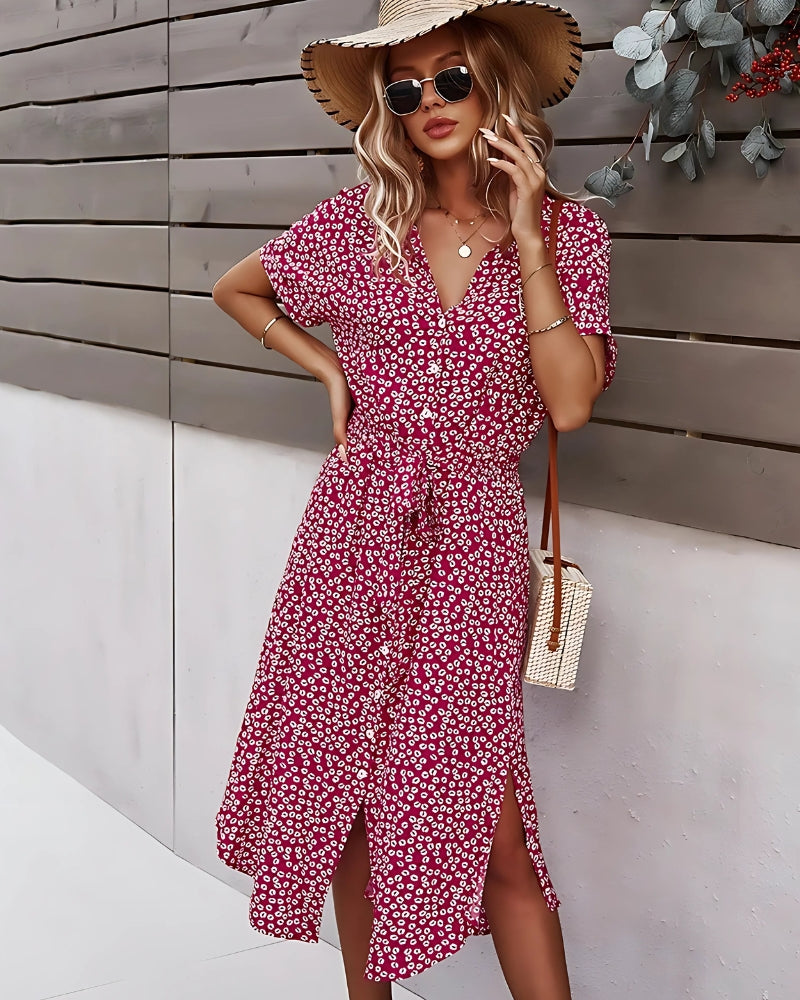 Flowy Floral Midi Dress