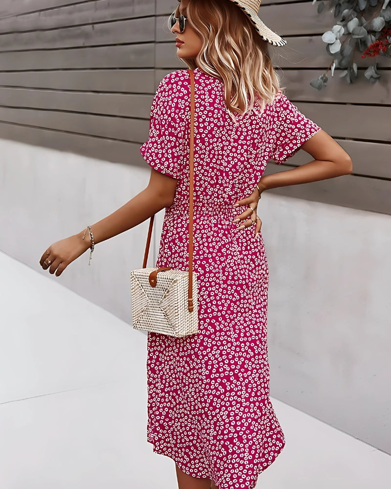 Flowy Floral Midi Dress