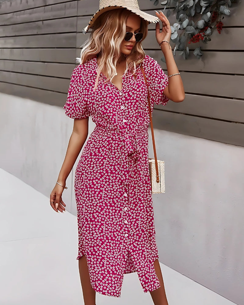 Flowy Floral Midi Dress