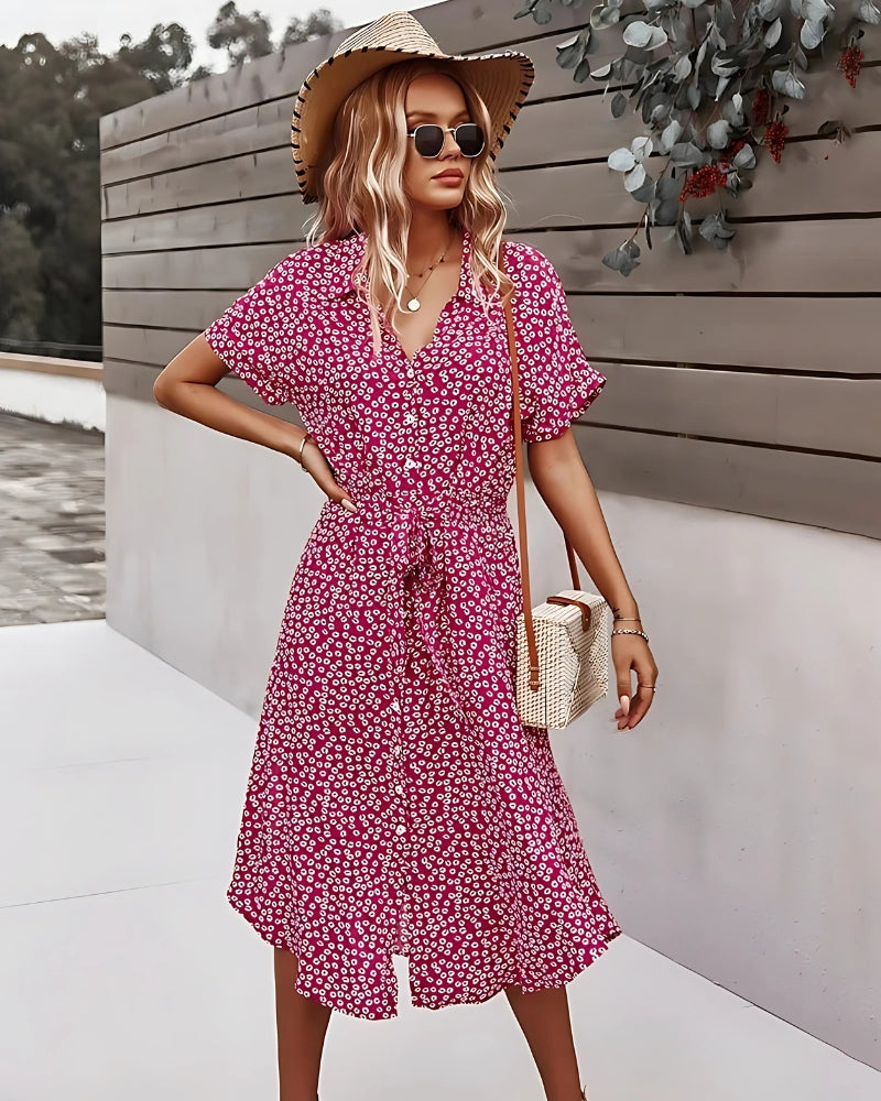 Flowy Floral Midi Dress
