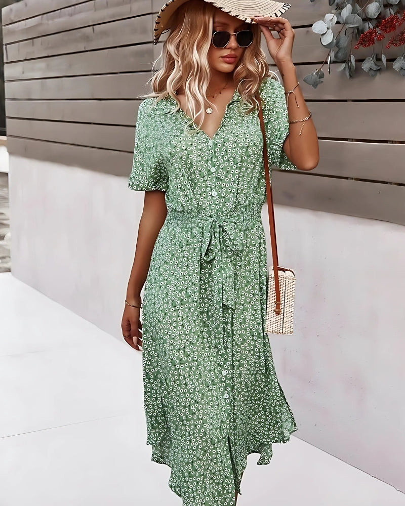 Flowy Floral Midi Dress