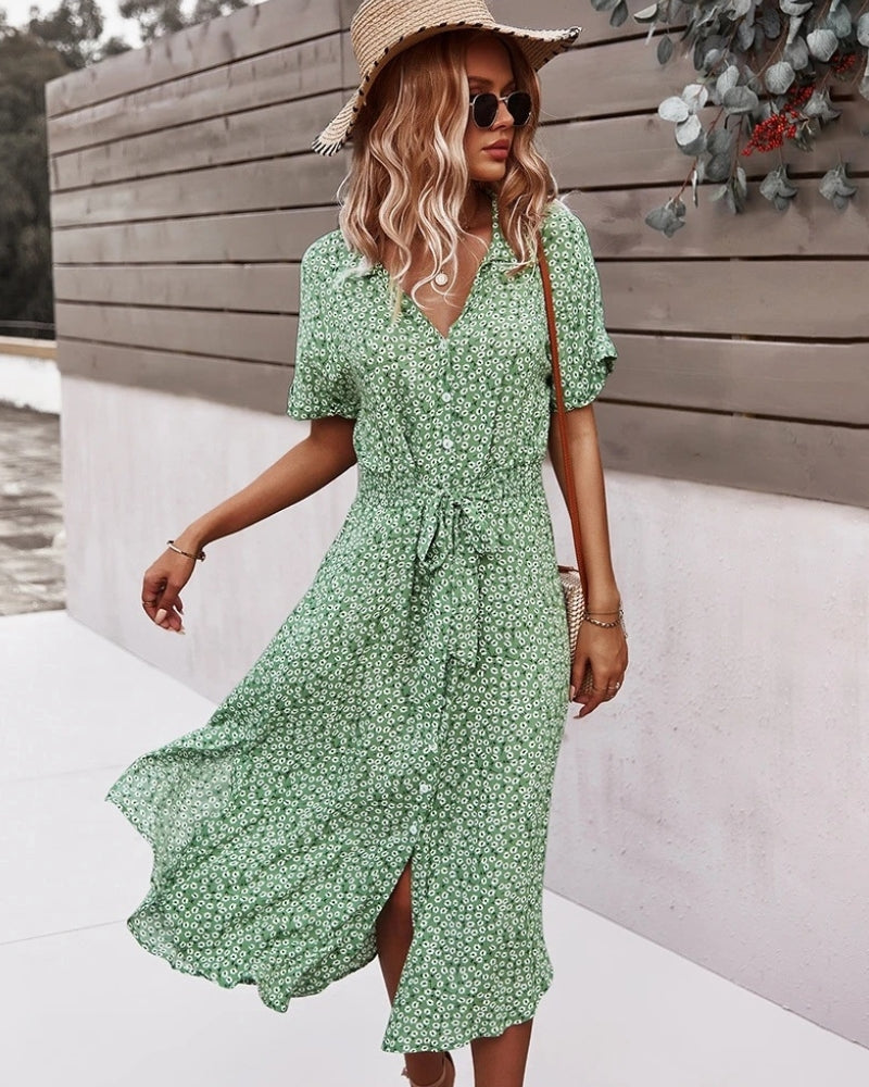 Flowy Floral Midi Dress