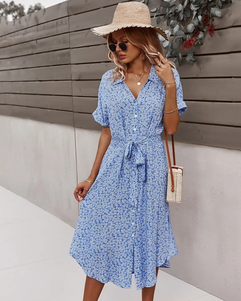 Flowy Floral Midi Dress