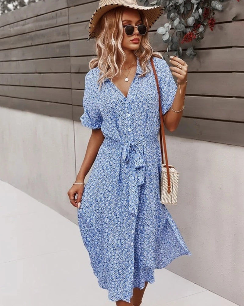 Flowy Floral Midi Dress