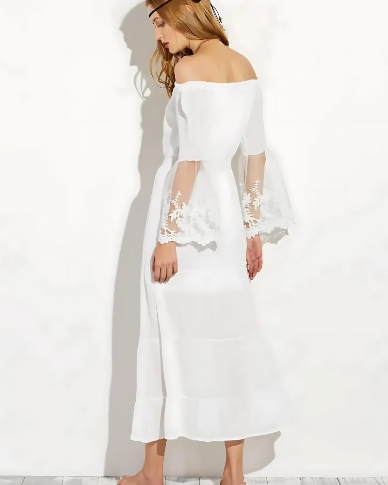 Off the Shoulder Flowy Dress