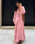 Pink Flowy Maxi Dress