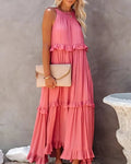 Boho Halter Maxi Dress