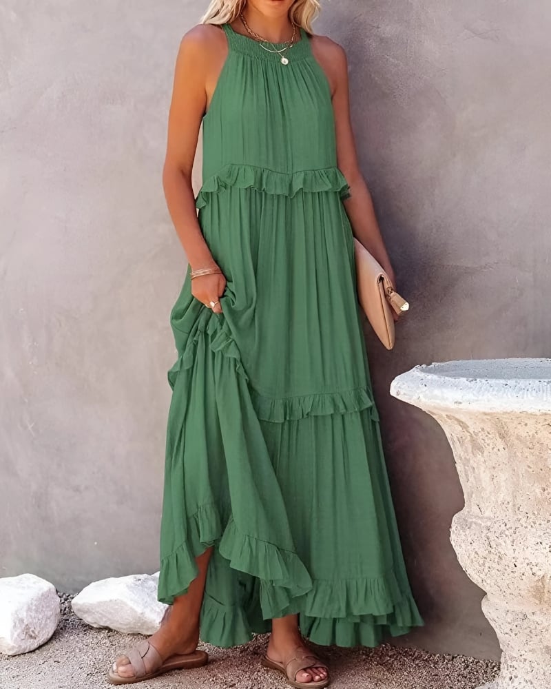 Boho Halter Maxi Dress